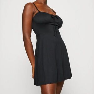 Soft Black Spaghetti Strap Dress